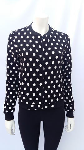 Casaca negra punto blanco Ropa Maniqui Boutique Maniqui