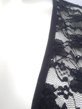 Tapado Negro Encaje Mujer